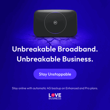 BT unbreakable business broadband.